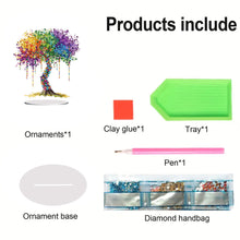 Load image into Gallery viewer, Acrylic Special Shaped Tree of Life DIY Diamond Art Tabletop Decor for Beginner