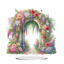 Load image into Gallery viewer, Acrylic Special Shaped Flower Arch Diamond Painting Desktop Decorations for Home