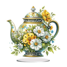 Load image into Gallery viewer, Acrylic Special Shaped Flower Teapot DIY Diamond Painting Desktop Decor for Home