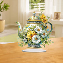 Load image into Gallery viewer, Acrylic Special Shaped Flower Teapot DIY Diamond Painting Desktop Decor for Home