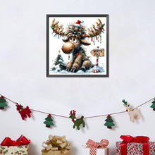 Load image into Gallery viewer, Diamond Painting - Full Round - Christmas elk (30*30CM)