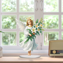 Load image into Gallery viewer, Acrylic Special Shape Lily Candle Desktop Diamond Art Kits for Home Office Decor