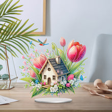 Load image into Gallery viewer, Acrylic Special Shape Lily Candle Desktop Diamond Art Kits for Home Office Decor