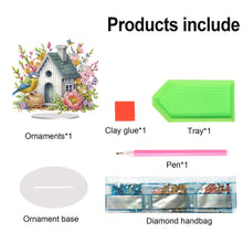 Load image into Gallery viewer, Acrylic Special Shape Lily Candle Desktop Diamond Art Kits for Home Office Decor