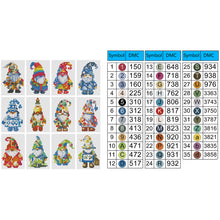 Load image into Gallery viewer, 2pcs Mini Diamond Painting Set - Full Round - Gnome (12*8CM)