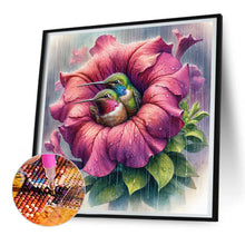 Load image into Gallery viewer, Diamond Painting - Full Round - Blooming hummingbird (30*30CM)