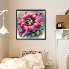 Load image into Gallery viewer, Diamond Painting - Full Round - Blooming hummingbird (30*30CM)