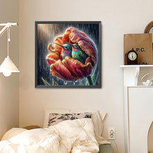 Load image into Gallery viewer, Diamond Painting - Full Round - Blooming hummingbird (30*30CM)
