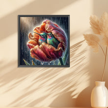 Load image into Gallery viewer, Diamond Painting - Full Round - Blooming hummingbird (30*30CM)