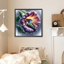 Load image into Gallery viewer, Diamond Painting - Full Round - Blooming hummingbird (30*30CM)