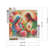 Load image into Gallery viewer, Diamond Painting - Full Round - rose flower virgin jesus (40*40CM)
