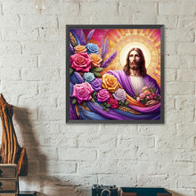 Load image into Gallery viewer, Diamond Painting - Full Round - rose jesus (40*40CM)