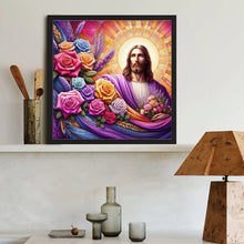 Load image into Gallery viewer, Diamond Painting - Full Round - rose jesus (40*40CM)