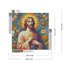Load image into Gallery viewer, Diamond Painting - Full Round - fresco jesus (40*40CM)