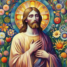 Load image into Gallery viewer, Diamond Painting - Full Round - fresco jesus (40*40CM)