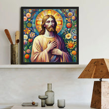 Load image into Gallery viewer, Diamond Painting - Full Round - fresco jesus (40*40CM)