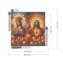Load image into Gallery viewer, Diamond Painting - Full Round - candle mother jesus (40*40CM)