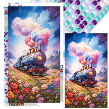 Load image into Gallery viewer, Diamond Painting - Full Round - Flower Field Train (40*70CM)