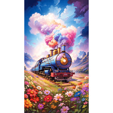 Load image into Gallery viewer, Diamond Painting - Full Round - Flower Field Train (40*70CM)