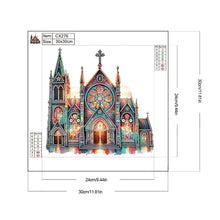 Load image into Gallery viewer, Diamond Painting - Partial Special Shaped - church (30*30CM)