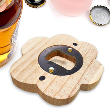 Load image into Gallery viewer, Wooden Cat Diamond Painting Bottle Opener Helper Rhinestones Bottle Opening Tool