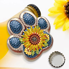 Load image into Gallery viewer, Wooden Cat Diamond Painting Bottle Opener Helper Rhinestones Bottle Opening Tool