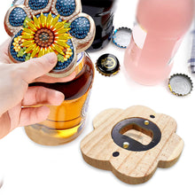 Load image into Gallery viewer, Wooden Cat Diamond Painting Bottle Opener Helper Rhinestones Bottle Opening Tool
