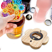 Load image into Gallery viewer, Wooden Cat Diamond Painting Bottle Opener Helper Rhinestones Bottle Opening Tool