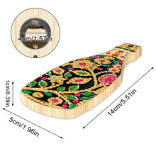 Load image into Gallery viewer, Wooden Cat Diamond Painting Bottle Opener Helper Rhinestones Bottle Opening Tool