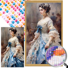 Load image into Gallery viewer, AB Diamond Painting - Full Round - Girl In Formal Dress For The Ball (40*70CM)