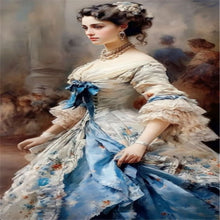 Load image into Gallery viewer, AB Diamond Painting - Full Round - Girl In Formal Dress For The Ball (40*70CM)