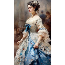 Load image into Gallery viewer, AB Diamond Painting - Full Round - Girl In Formal Dress For The Ball (40*70CM)