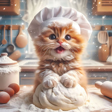 Load image into Gallery viewer, 4pcs Round Diamond Painting Set - Cat Series (40*40CM)