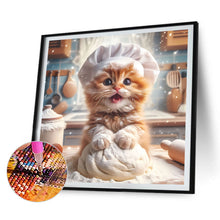 Load image into Gallery viewer, 4pcs Round Diamond Painting Set - Cat Series (40*40CM)