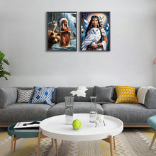 Load image into Gallery viewer, 2pcs Round Diamond Painting Set - Indian (30*40CM)