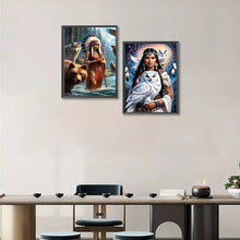 Load image into Gallery viewer, 2pcs Round Diamond Painting Set - Indian (30*40CM)