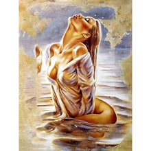 Load image into Gallery viewer, 2pcs Round Diamond Painting Set - Bath beauty (30*40CM)