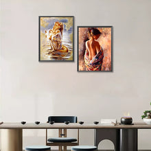 Load image into Gallery viewer, 2pcs Round Diamond Painting Set - Bath beauty (30*40CM)