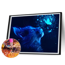 Load image into Gallery viewer, 2pcs Round Diamond Painting Set - Cat (40*30CM)