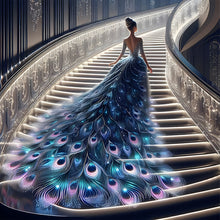 Load image into Gallery viewer, 2pcs Round Diamond Painting Set - Skirt girl (40*40CM)