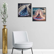 Load image into Gallery viewer, 2pcs Round Diamond Painting Set - Skirt girl (40*40CM)