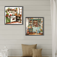 Load image into Gallery viewer, 2pcs Round Diamond Painting Set - Warm cabinet (40*40CM)