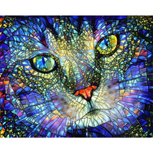 Load image into Gallery viewer, Diamond Painting - Full Square - Cat glass art (50*40CM)