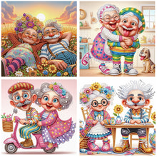 Load image into Gallery viewer, 4pcs Partial Special Diamond Painting Set - Warm old man (30*30CM)