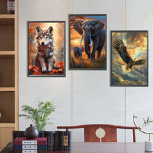 Load image into Gallery viewer, 3pcs Round Diamond Painting Set - Animal Series (40*60CM)