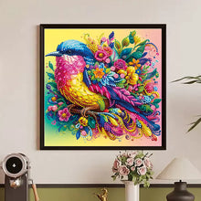 Load image into Gallery viewer, Diamond Painting - Partial Special Shaped - Colorful Birds And Flowers (30*30CM)