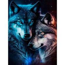 Load image into Gallery viewer, 4pcs Round Diamond Painting Set - Wolf Series (30*40CM)