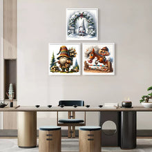 Load image into Gallery viewer, 3pcs Round Diamond Painting Set - Cartoon Series (30*30CM)