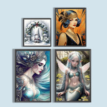 Load image into Gallery viewer, 4pcs Round Diamond Painting Set - Girl Series (40*60CM)