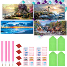 Load image into Gallery viewer, Diamond Painting - Full Round - Landscape Series (100*50CM)